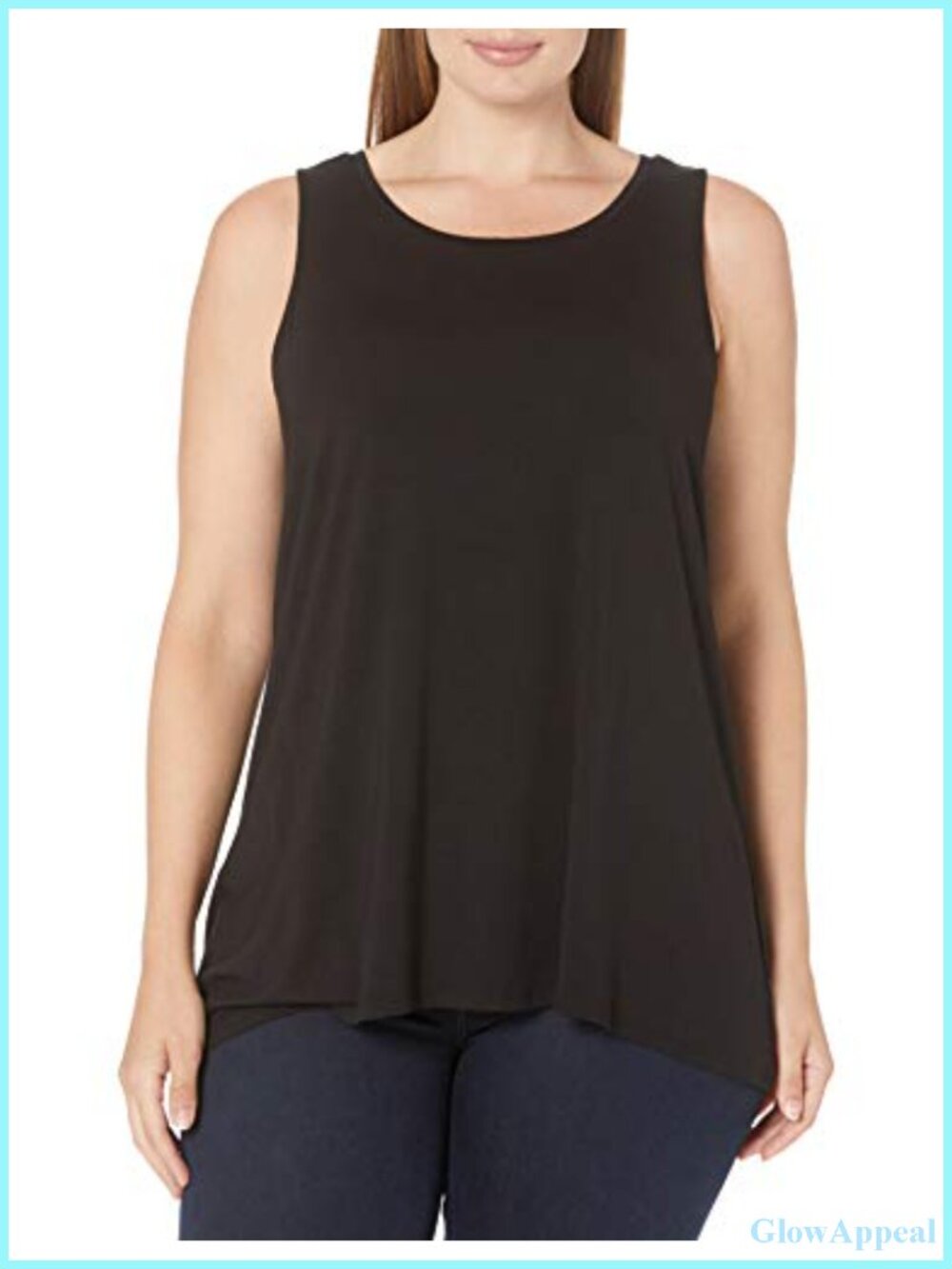 Women's Swing Tank Top Scoop Neck Sleeveless Lightweight Rayon Blend